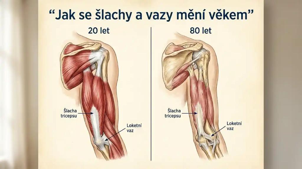 Pohyb Jak se šlachya vazy mění věkem